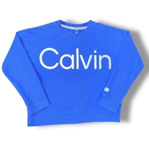 Calvin Klein Performance Ladies Blue Sweatshirt